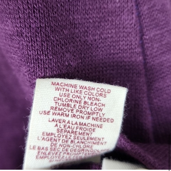 Worn once Free People Button Cuff Long Sleeve Tee Shirt Thermal Purple - Picture 5 of 5